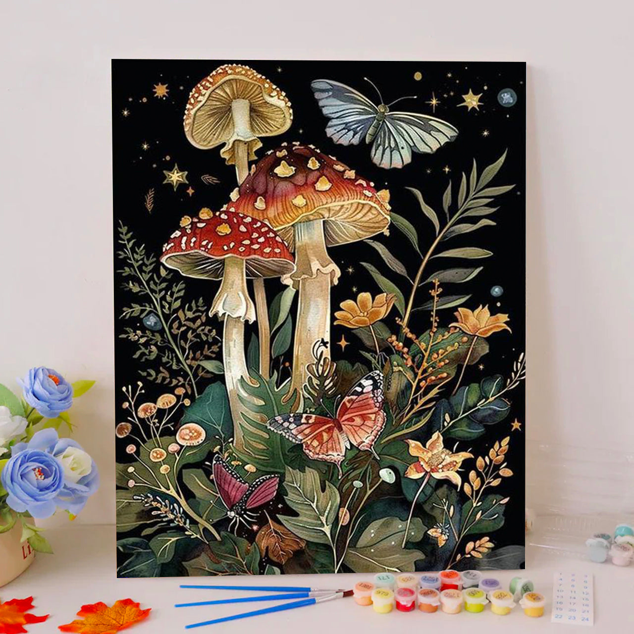 Mystic Mushroom Trio - Paint by Numbers Kits