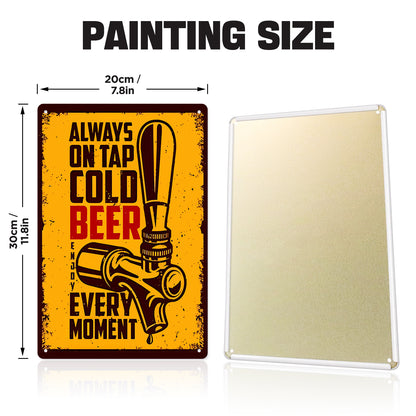 Cold Beer - Metal Tin Sign Paint