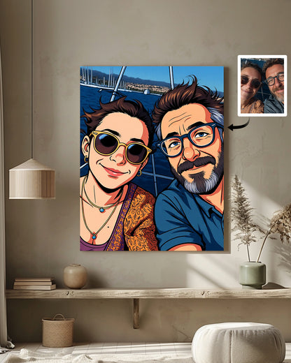 AI Marvel Comics Style Art From Your Photo - Custom Paint by Numbers