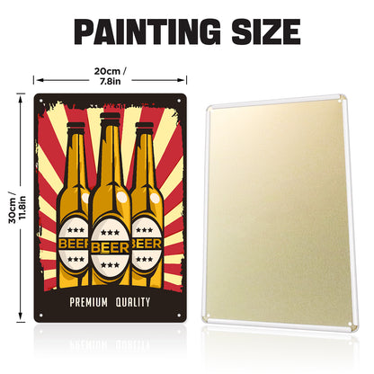 Premium Beer - Metal Tin Sign Paint