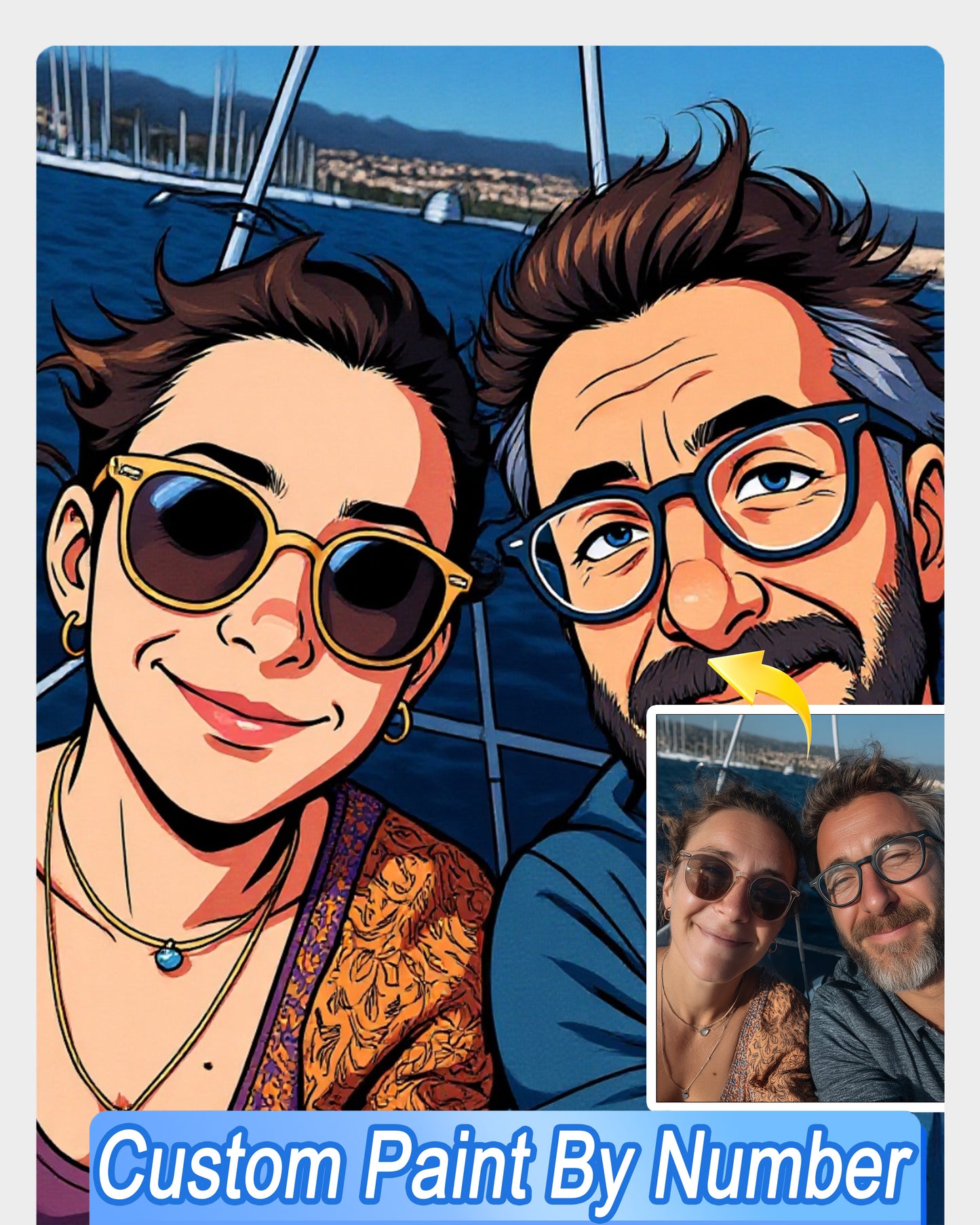 AI Marvel Comics Style Art From Your Photo - Custom Paint by Numbers