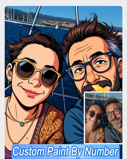 AI Marvel Comics Style Art From Your Photo - Custom Paint by Numbers