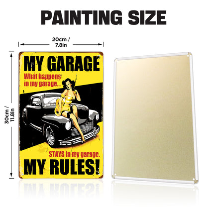 My Garage - Metal Tin Sign Paint