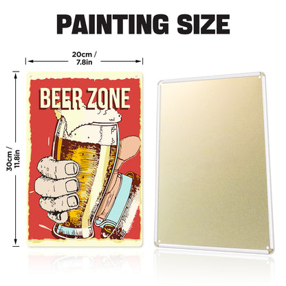 Drink Time - Metal Tin Sign Paint