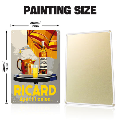 Ricard - Metal Tin Sign Paint