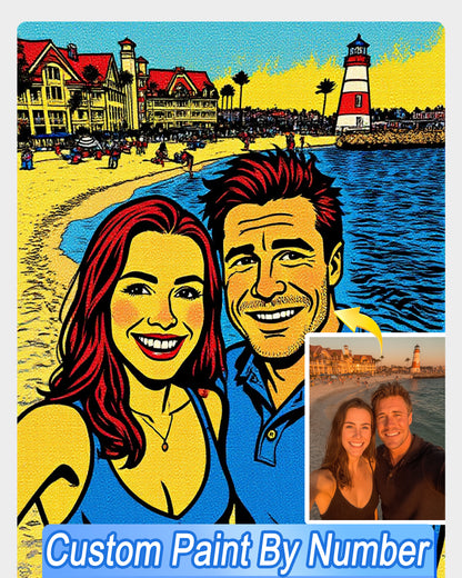 AI DC Comics Style Art From Your Photo - Custom Paint by Numbers
