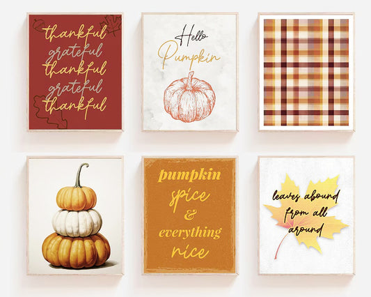 6 Mini PBN - Autumn Collection Framed