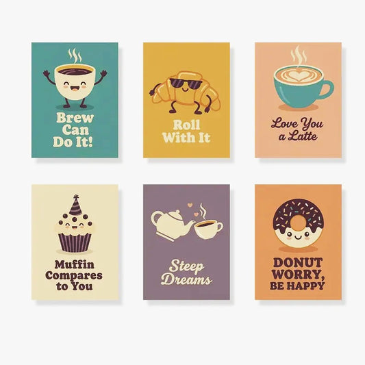 6 Mini PBN - Donuts and Coffee  Framed