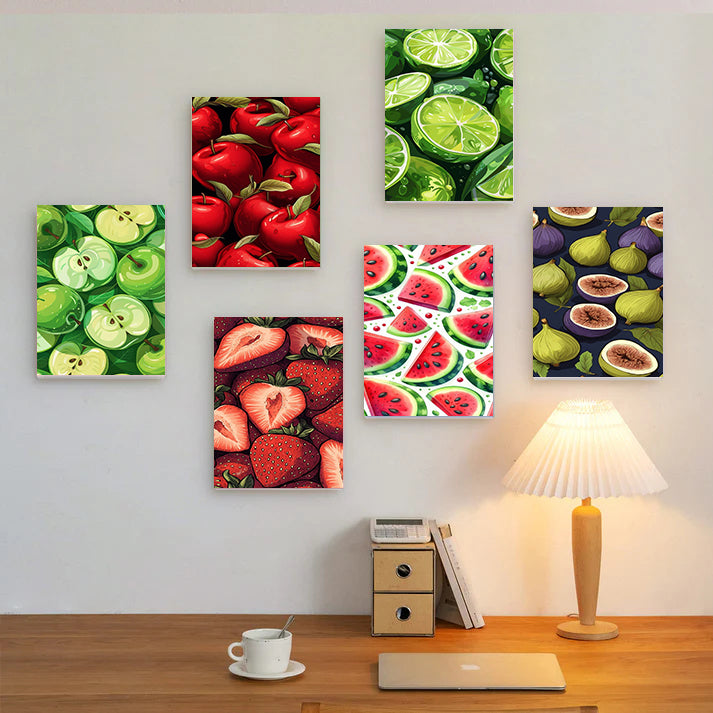 6 Mini PBN - Fruit Feast Set framed#2