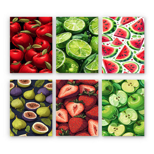 6 Mini PBN - Fruit Feast Set framed#2