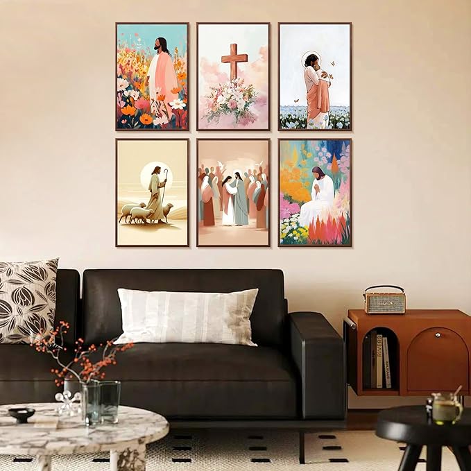 6 Mini PBN - Jesus Series Framed