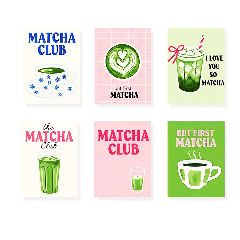 6 Mini PBN - Matcha Club Framed