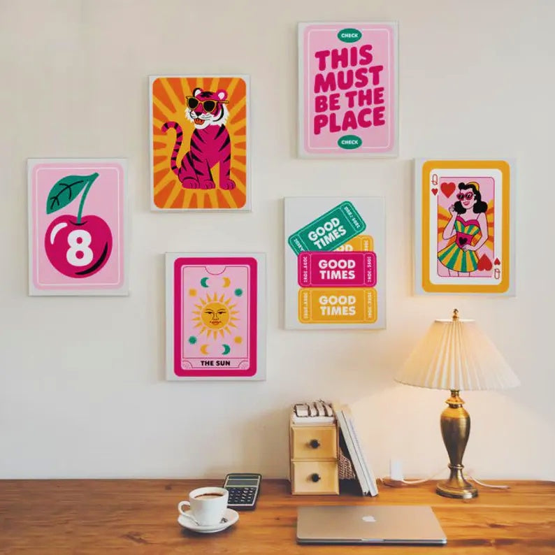 6 Mini PBN - Pink Panther Framed