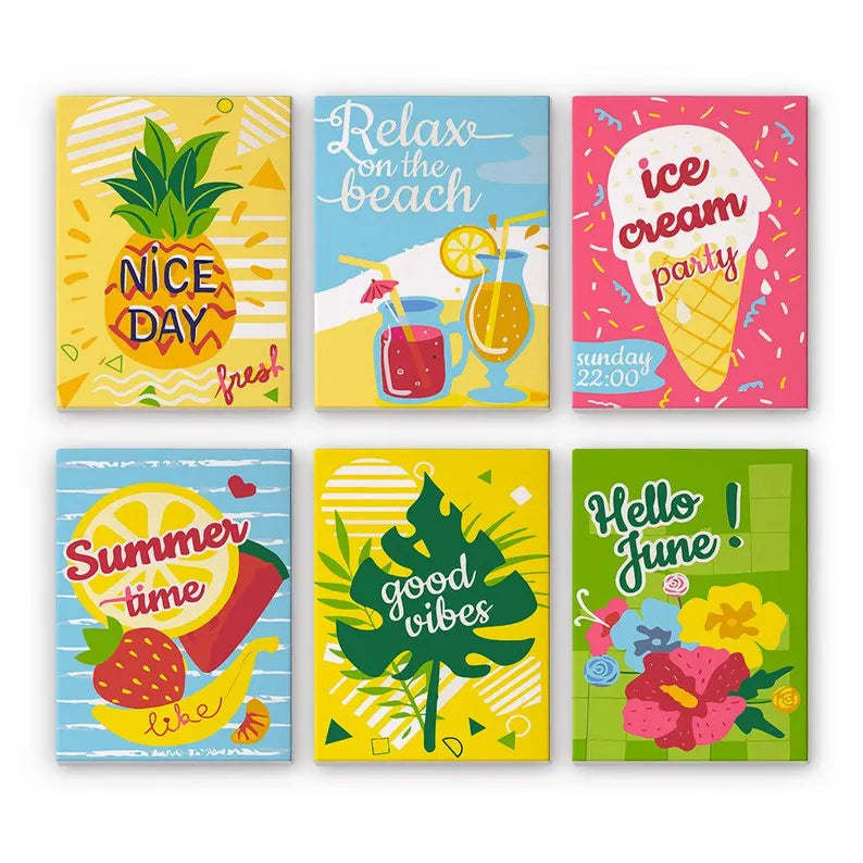 6 Mini PBN - Summer time Framed