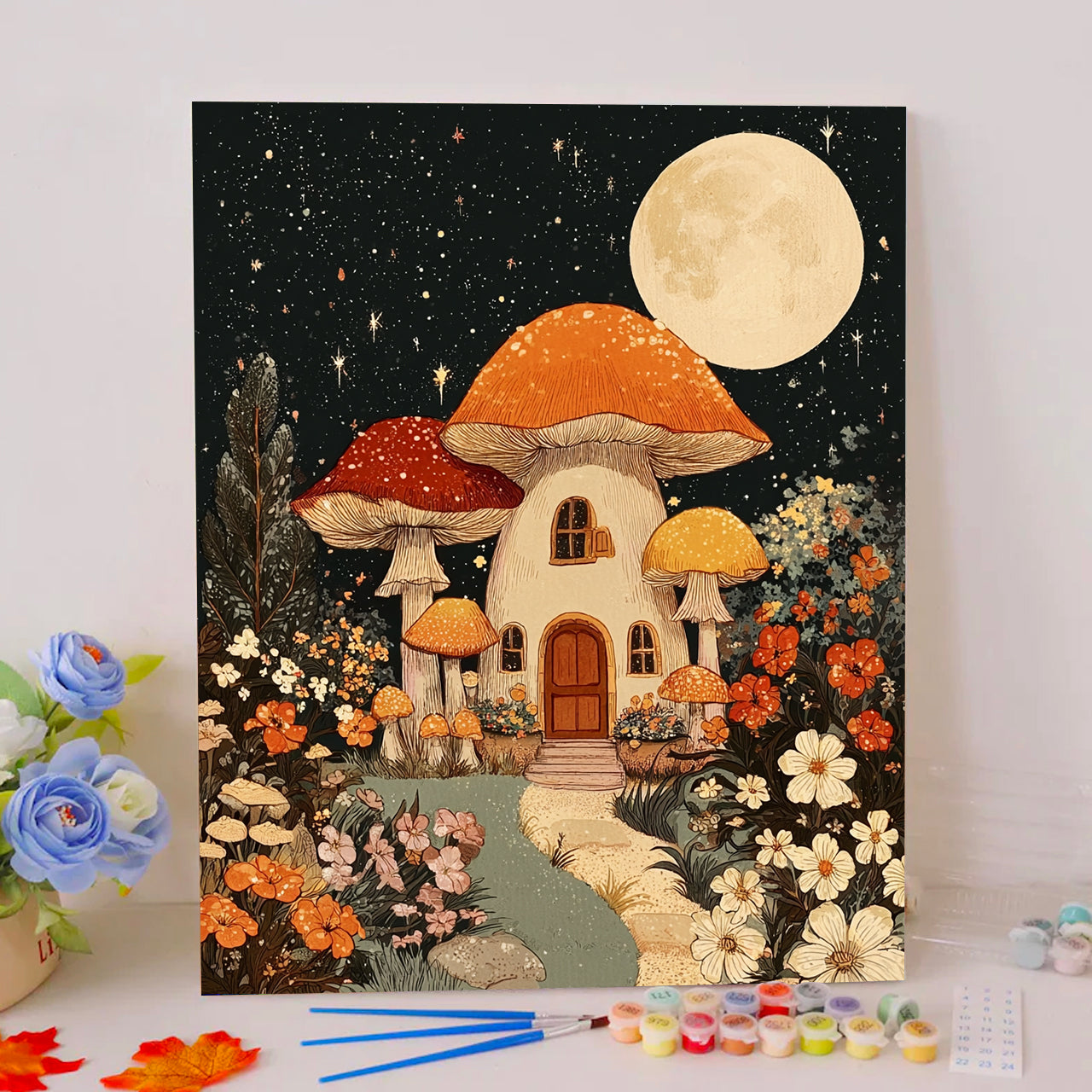 Fairy Mushroom House - Paint by Numbers Kits