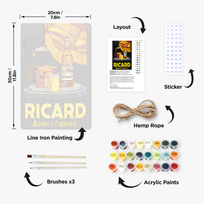 Beer and Beverages - Metal Tin Sign Paint