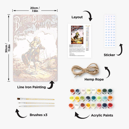 Brave Knight - Metal Tin Sign Paint