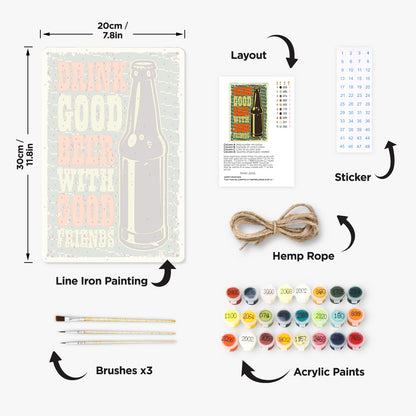 Good Beer - Metal Tin Sign Paint