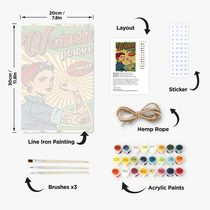 Stronger - Metal Tin Sign Paint