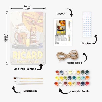 Ricard - Metal Tin Sign Paint