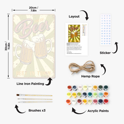 Best Beer - Metal Tin Sign Paint