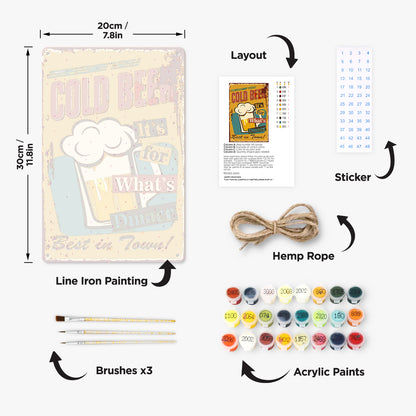 First Choice for Dinner - Metal Tin Sign Paint