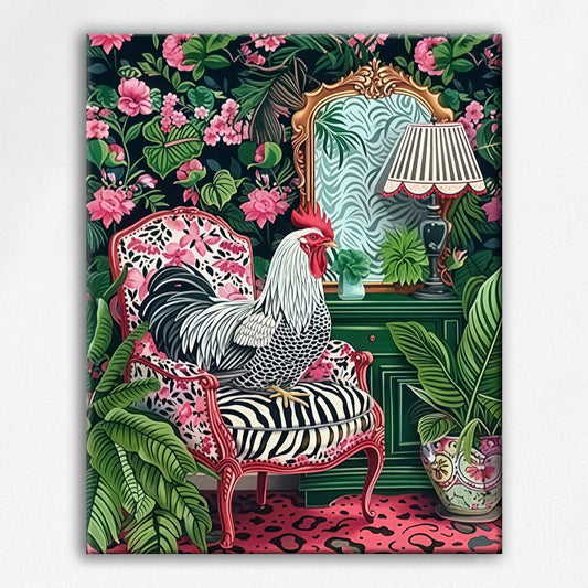 Rooster’s Bold Floral Lounge