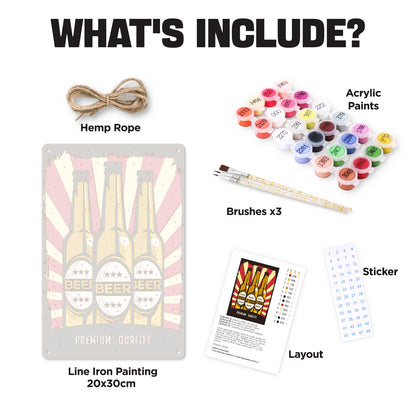 Premium Beer - Metal Tin Sign Paint