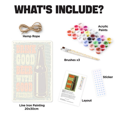 Good Beer - Metal Tin Sign Paint