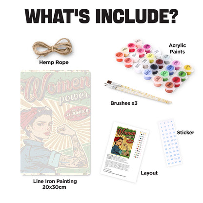 Stronger - Metal Tin Sign Paint