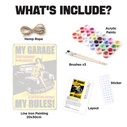 My Garage - Metal Tin Sign Paint