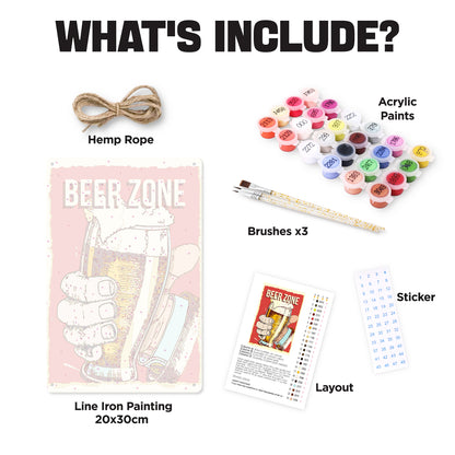 Drink Time - Metal Tin Sign Paint