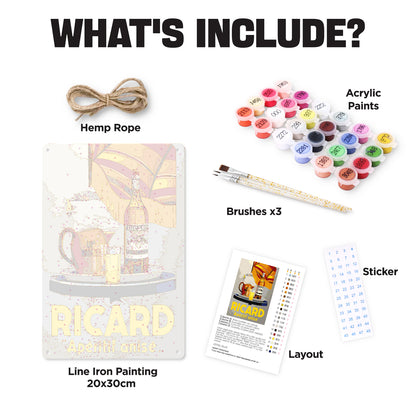 Ricard - Metal Tin Sign Paint