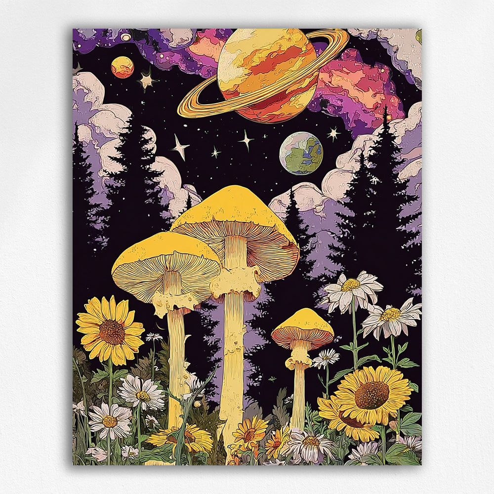Cosmic Fungi Wonderland - Paint by Numbers Kits