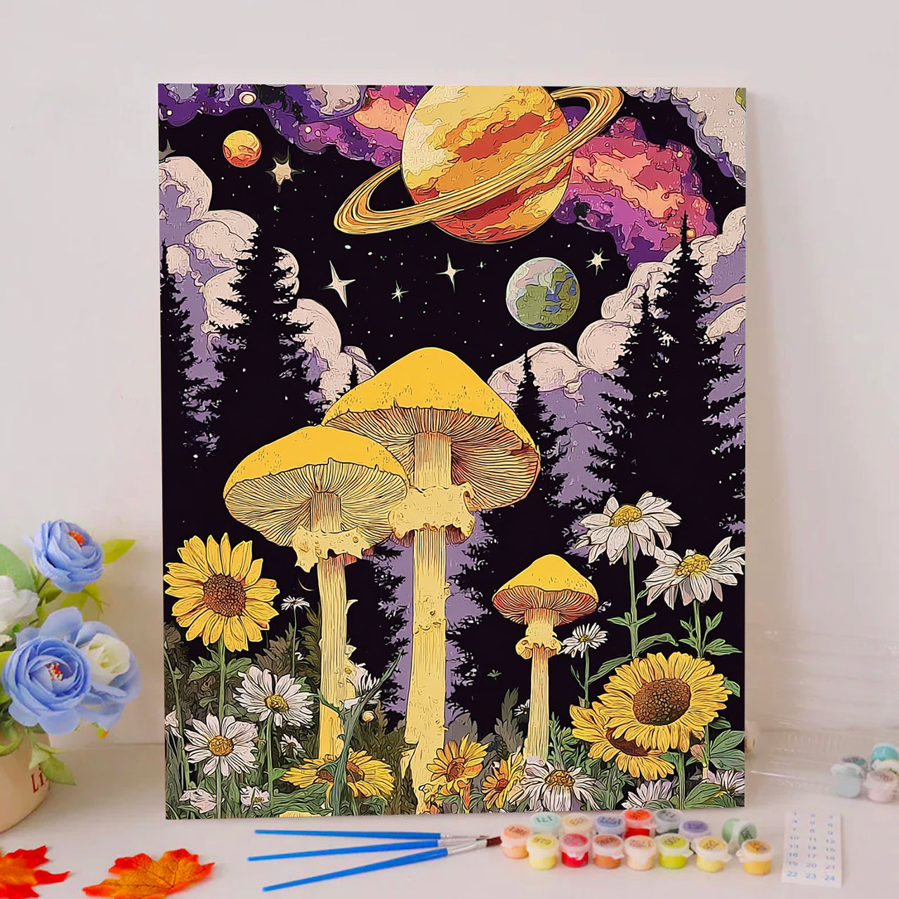 Cosmic Fungi Wonderland - Paint by Numbers Kits