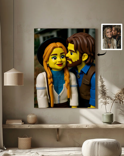 AI LEGO Style Art From Your Photo - Custom Paint by Numbers
