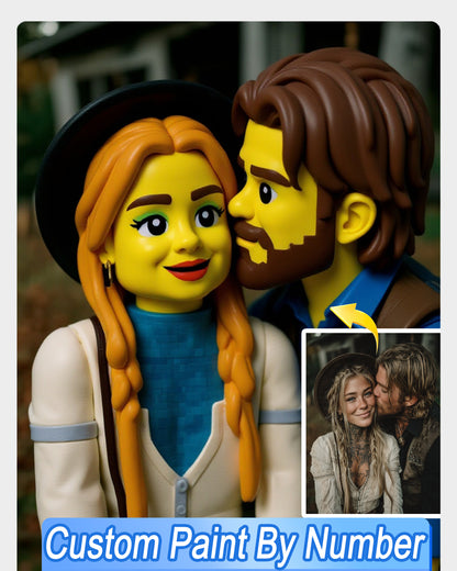 AI LEGO Style Art From Your Photo - Custom Paint by Numbers