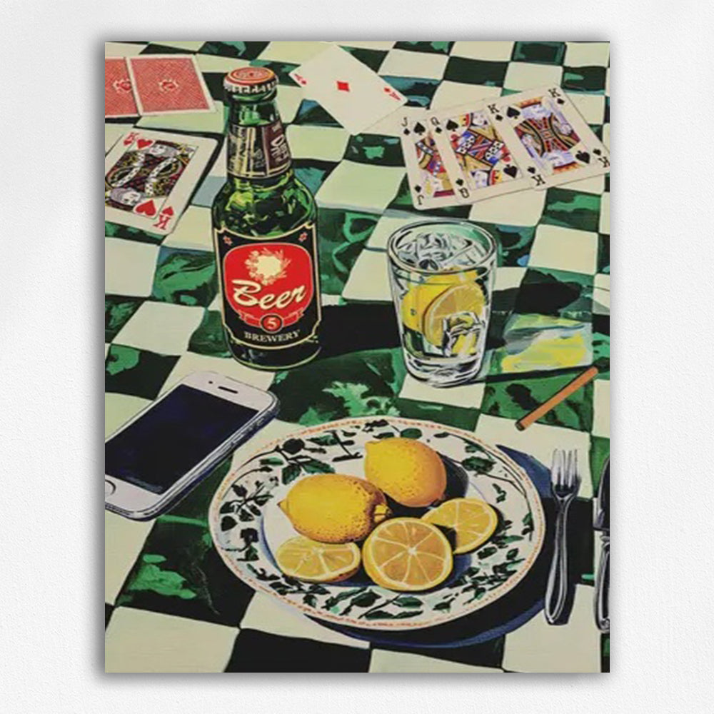 Beer and lemon - Paint by Numbers Kits