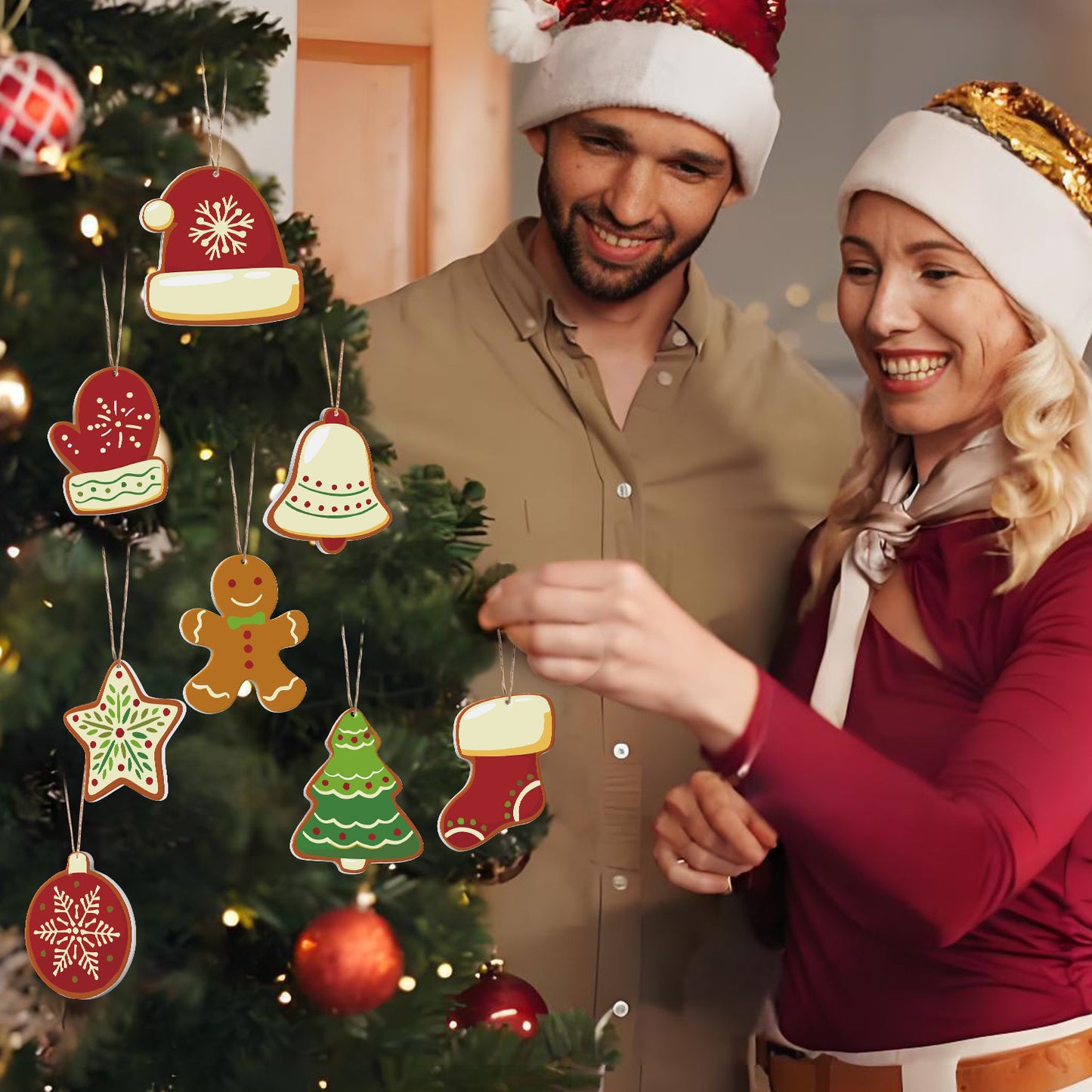 Bell PBN Christmas Ornaments