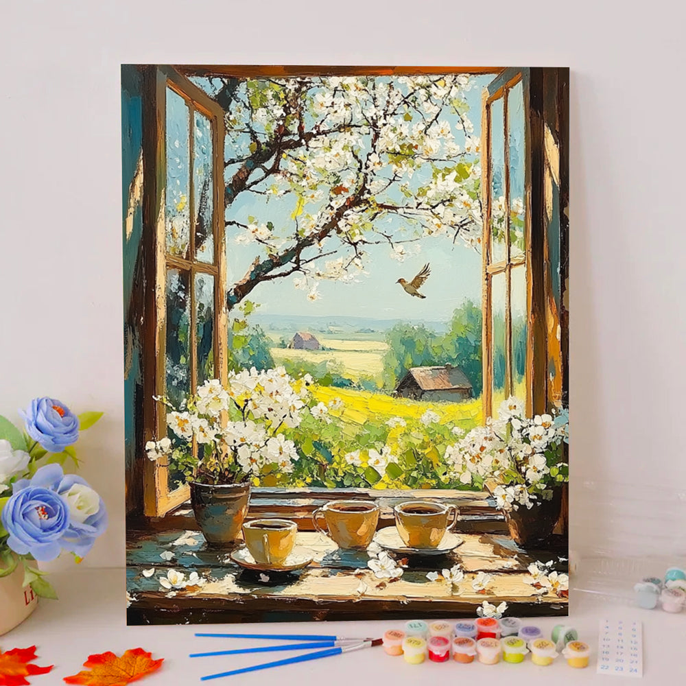 Birdsong and Flowers - Paint by Numbers Kits