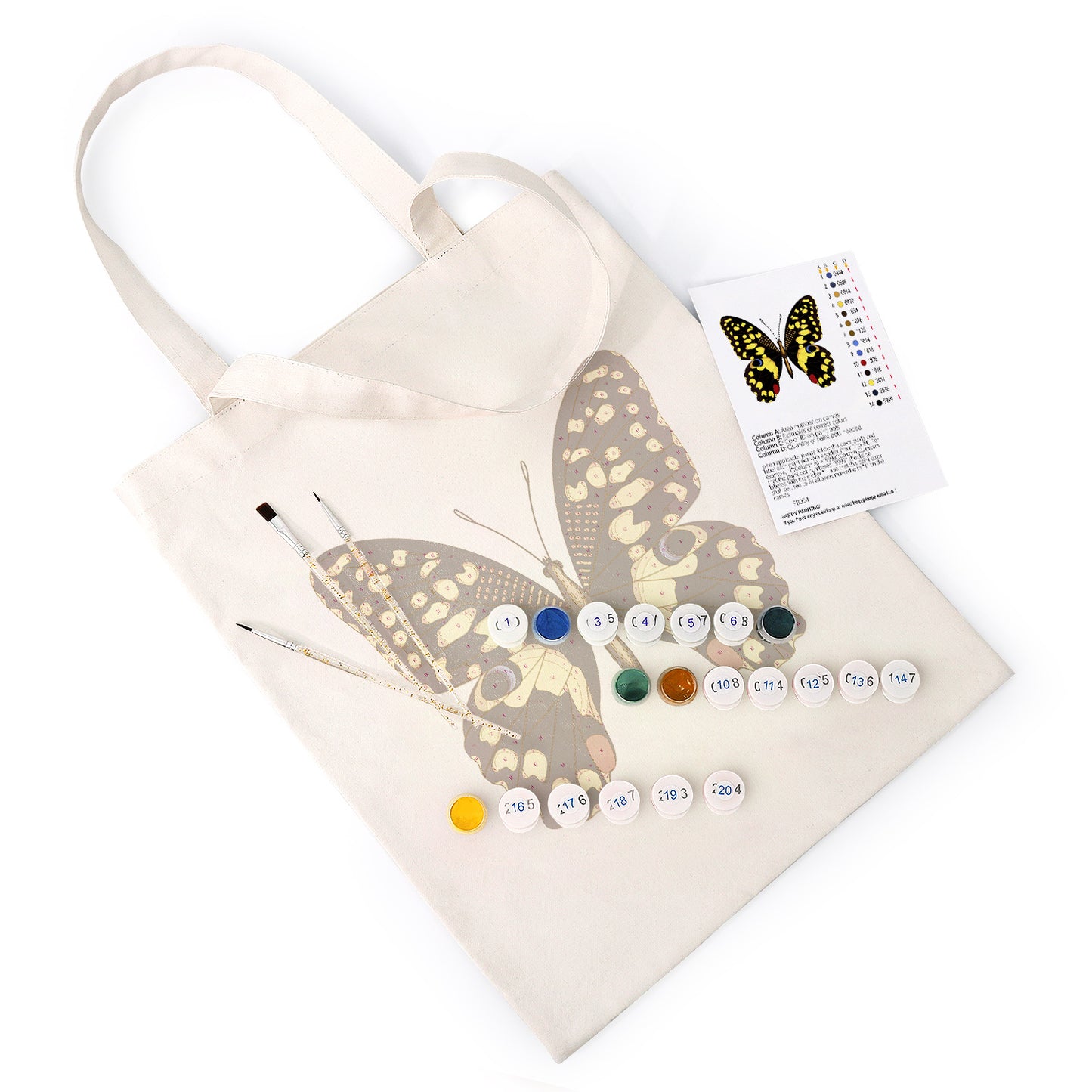 Black Butterfly PBN Bag