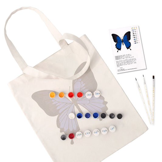 Blue Butterfly PBN Bag