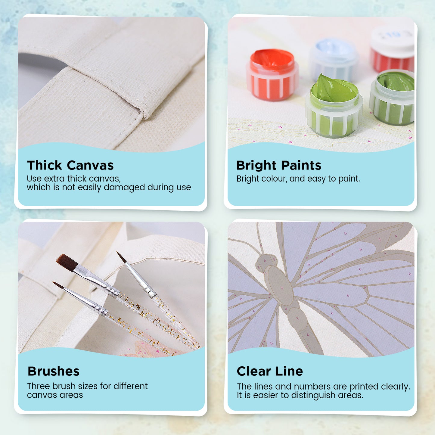 Blue Butterfly PBN Bag