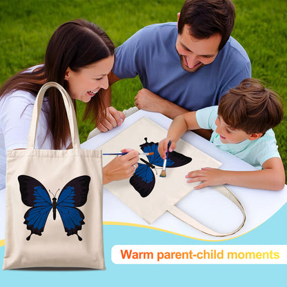 Blue Butterfly PBN Bag