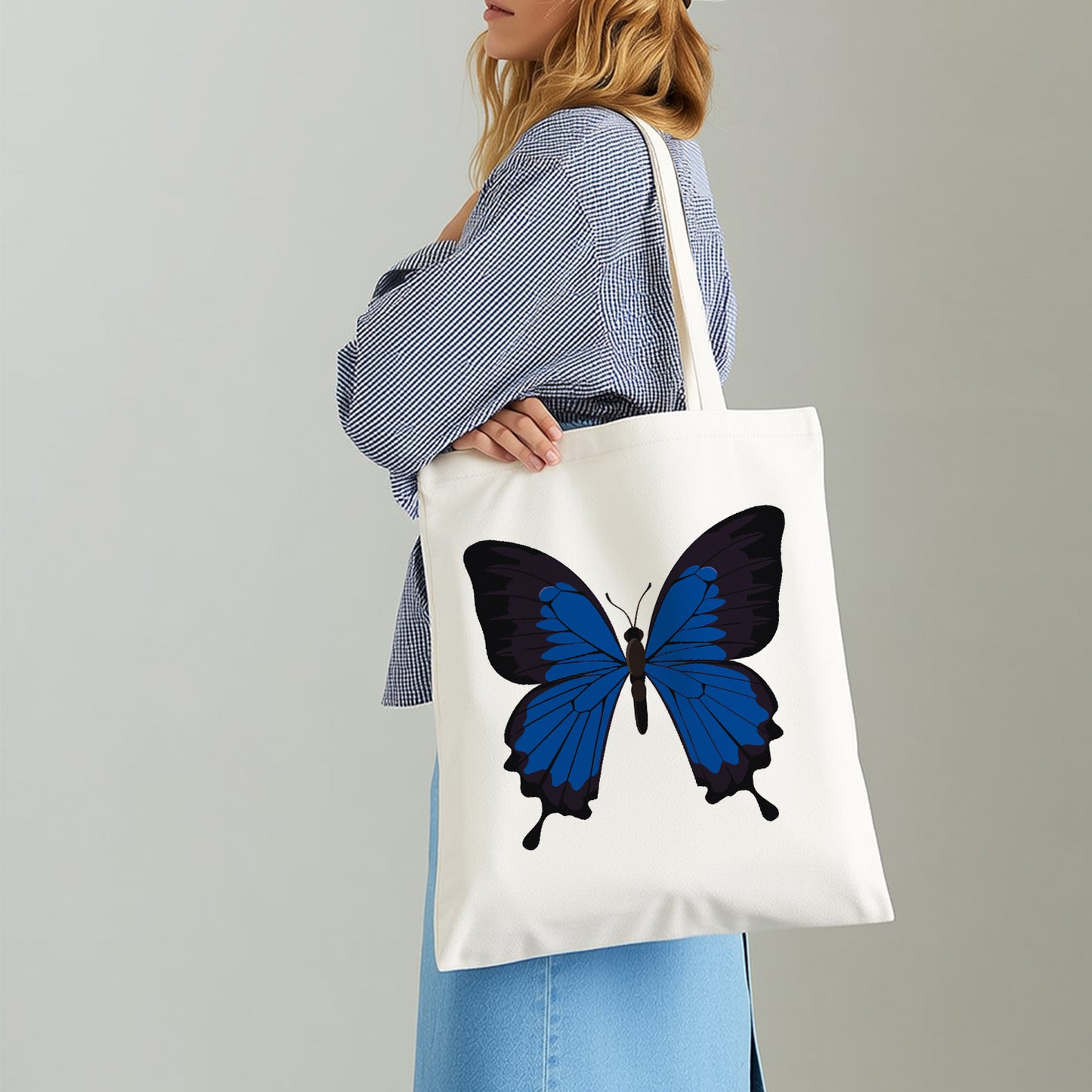 Blue Butterfly PBN Bag