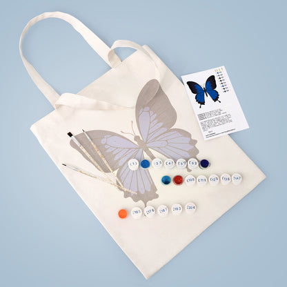 Blue Butterfly PBN Bag