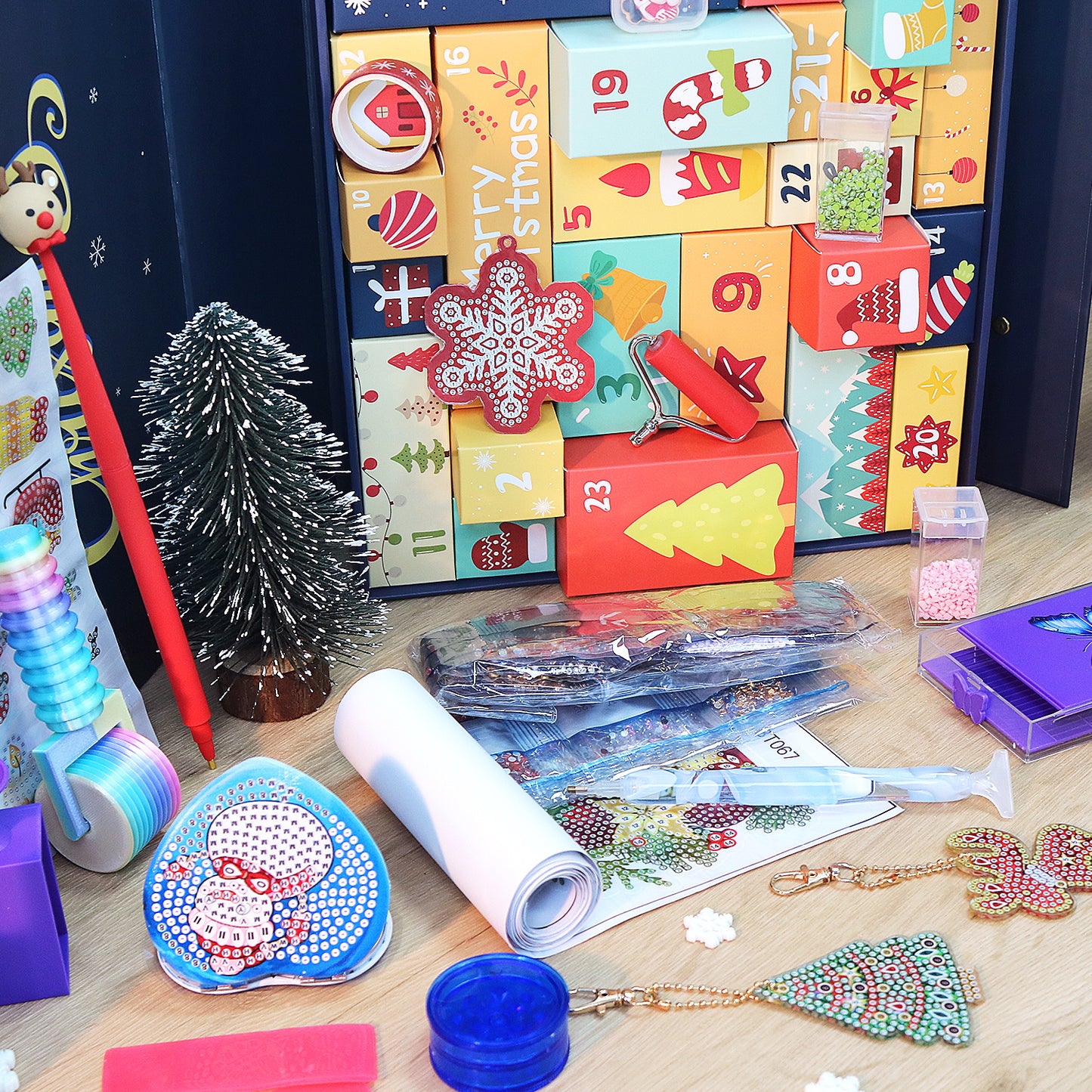 Blue Christmas-DP Calendar Gift Box