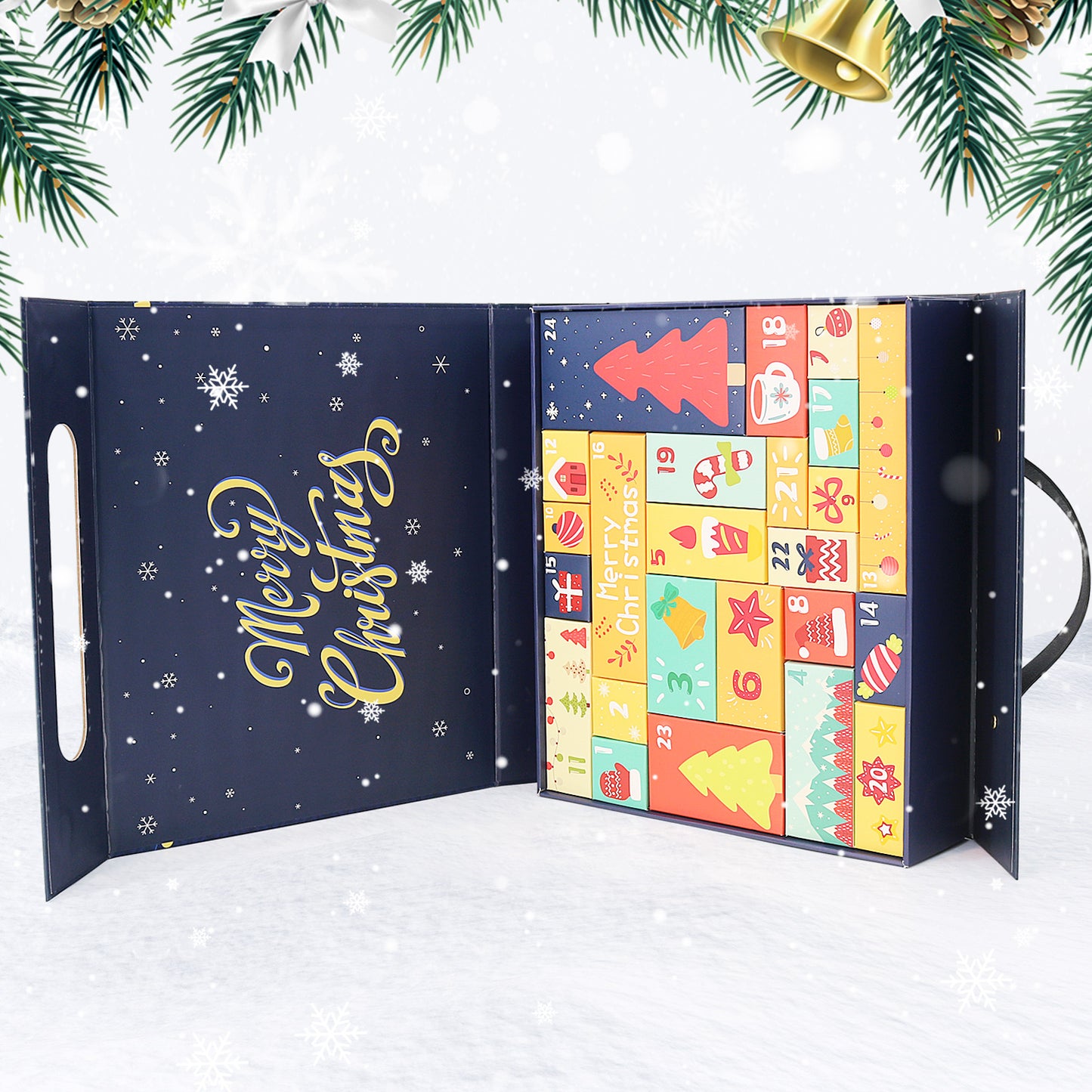 Blue Christmas-DP Calendar Gift Box