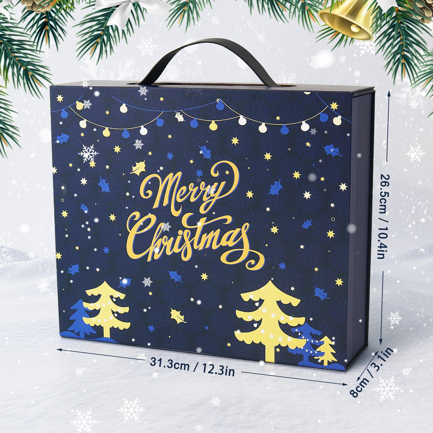 Blue Christmas-DP Calendar Gift Box