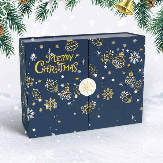 Blue Snowflake Christmas-PBN Calendar Gift Box